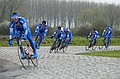 Verkenning parcours Parijs - Roubaix <br />9 april 2004<br />Foto: Photonews